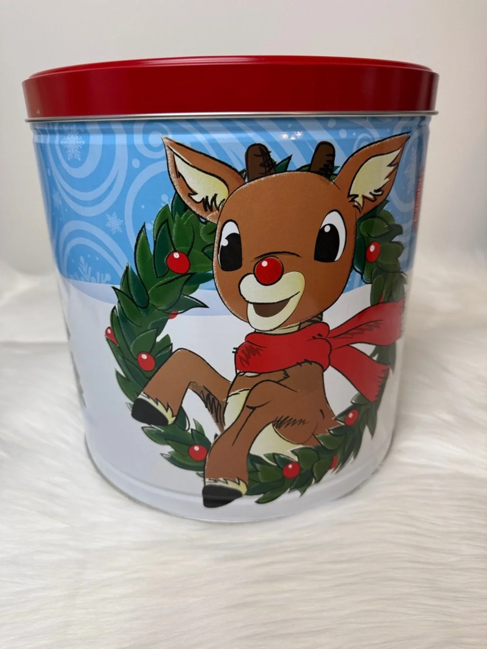 Rudolph Red Noised Reindeer 9” Gift Tin